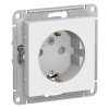 AtlasDesign Белый Розетка с/з со шторками, 16А, механизм | ATN000145 | Schneider Electric