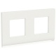 Unica Pure Белое стекло/Белая Рамка 2-ая горизонтальная | NU600485 | Schneider Electric