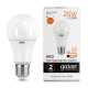 Лампа светодиодная (LED) 20Вт E27 220В 2700К Elementary A60 | 23219 | Gauss