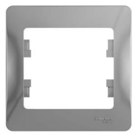 Выкл. комплектующие Glossa GSL000301 (1-пост.рамка, алюминий)
