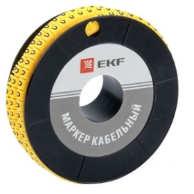 Маркер-кабельный 6,0кв.мм "0" (500шт.) (ЕС-3) EKF PROxima | plc-KM-6-0 | EKF