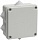 Коробка распаечная КМ41233 для о/п 100х100х50мм IP44 (RAL7035, 6 гермовводов)