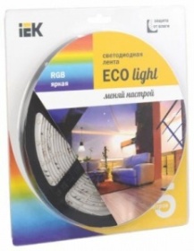 Светодиодная лента LED 5м блистер LSR-3528RGB54-4.8-IP65-12V IEK-eco