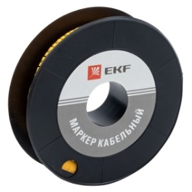 Маркер-кабельный 6,0кв.мм "5" (500шт.) (ЕС-3) EKF PROxima | plc-KM-6-5 | EKF