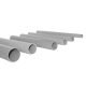 Труба жесткая гладкая ПВХ 32мм 3м (72м/уп) серый PROxima | trg-32-3n | EKF