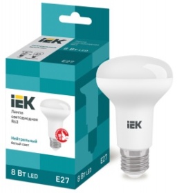 Лампа светодиодная (LED) ECO R63 рефлектор 8Вт 230В 4000К E27 IEK