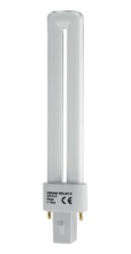 Лампа КЛЛ 8.7Вт G23 тепло-белая 2700К DULUX S 9W/827 G23 10X1 EN NCE | 4008321664297 | Osram