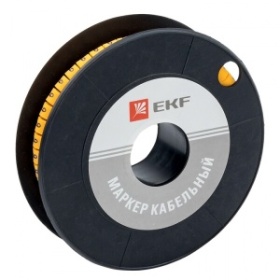 Маркер-кабельный 6,0кв.мм "9" (500шт.) (ЕС-3) EKF PROxima | plc-KM-6-9 | EKF