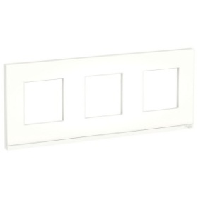 Unica Pure Матовое стекло/Белая Рамка 3-ая горизонтальная | NU600689 | Schneider Electric