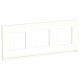 Unica Pure Матовое стекло/Белая Рамка 3-ая горизонтальная | NU600689 | Schneider Electric