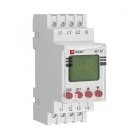 Реле контроля фаз с LCD дисплеем (с нейтралью) RKF-2S EKF PROxima | rkf-2s | EKF