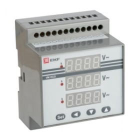 Вольтметр VM-DG33 цифровой на DIN трехфазный | vd-g33 | EKF
