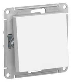 AtlasDesign Aqua Белый выключатель/переключатель 1-клавишный IP44, сх.6, 10АХ, механизм | ATN440161 