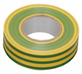 Изолента ПВХ 0.13х15 мм желто-зеленая 20 метров ИЭК